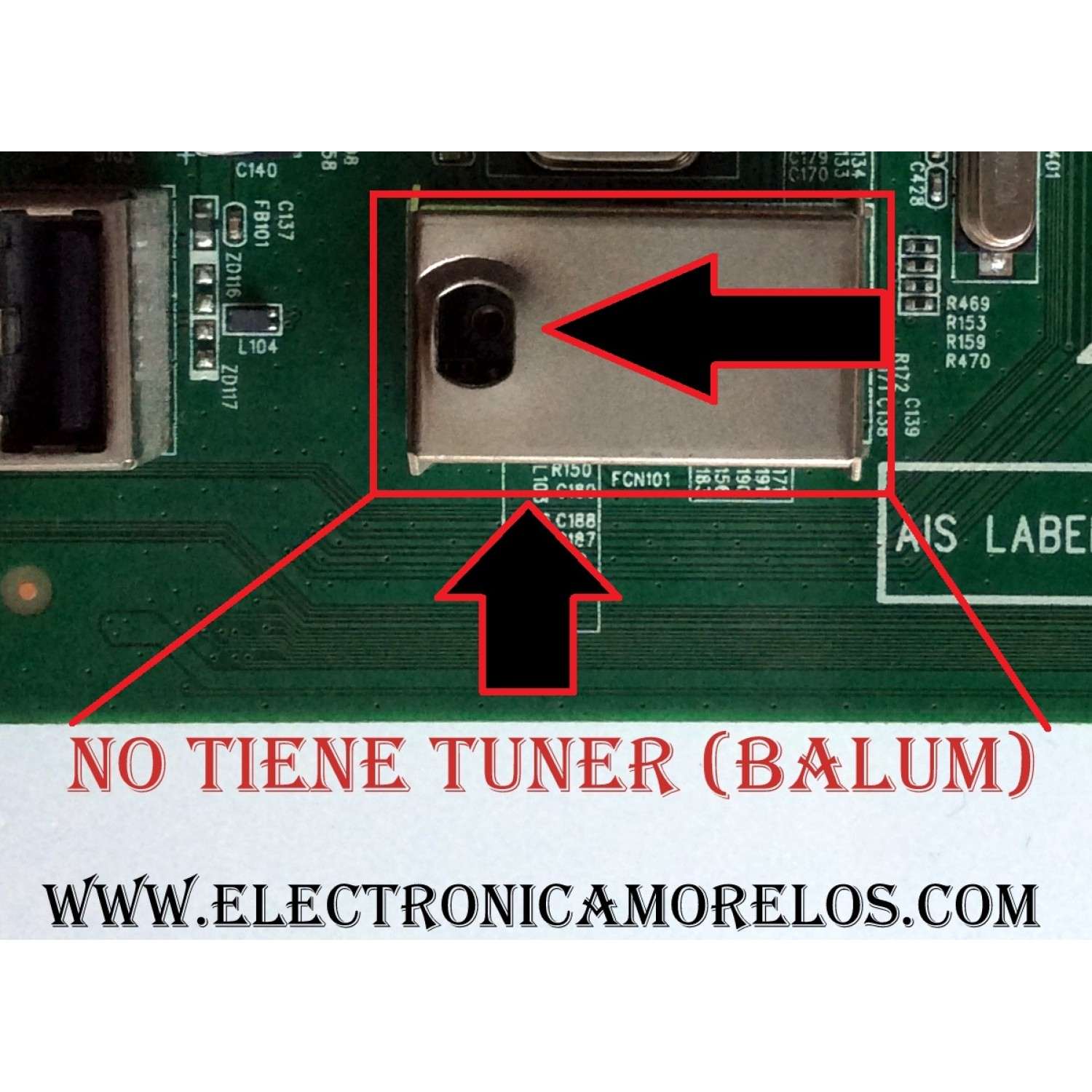 MAIN ("FALTA VALUM O TUNER ") / VIZIO 756TXFCB02K0080 / 715G6274-M01-001-004K / (Q)XFCB02K008030X 1515 / XFCB02K008030X  / 006LP0270228A / XFCB02K0080 / MODELO E28H-C1 LTT3THAR / PANEL TPT275B5-A014 REV:S11E - Imagen 2